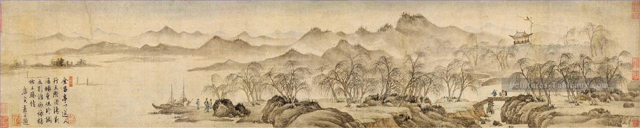 paysage vieille Chine encre Peintures à l'huile
